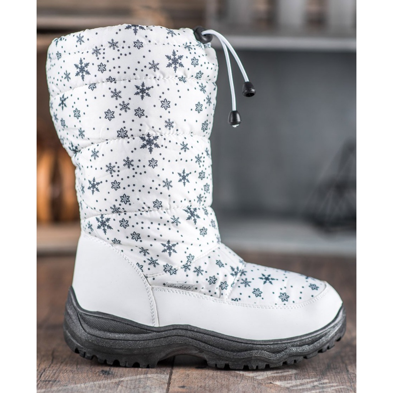 SHELOVET Bottes de neige chaudes blanche 2