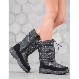 SHELOVET Bottes de neige chaudes le noir 1