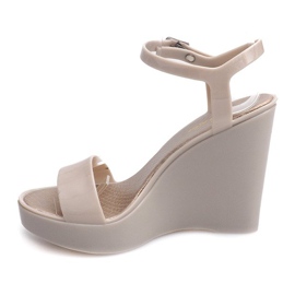 Compensée Ouverte Meliski 88-59 Beige brun jaune 2