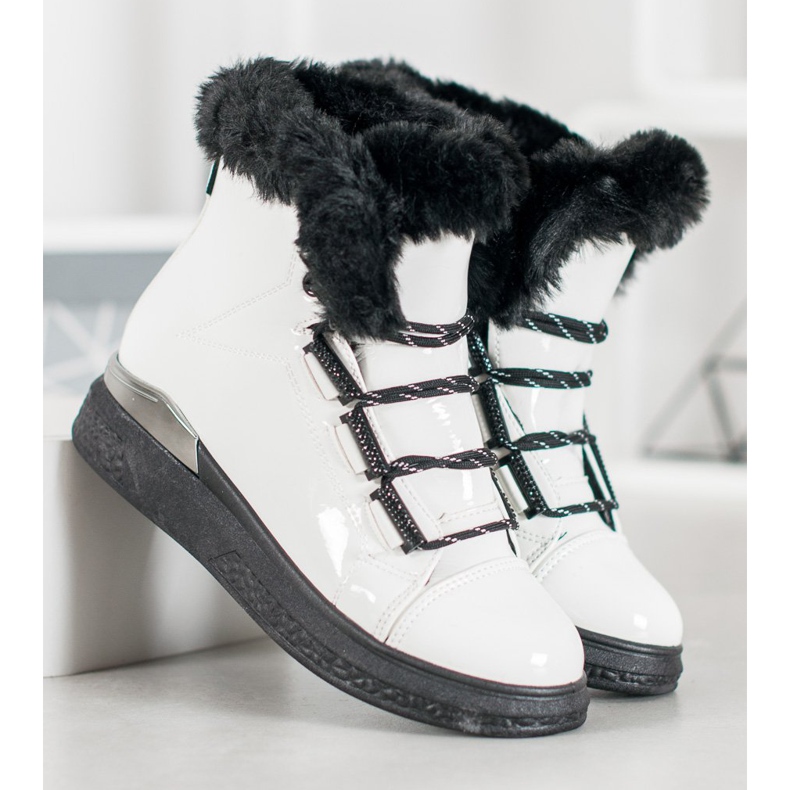 Bella Paris Bottes de neige blanches 1