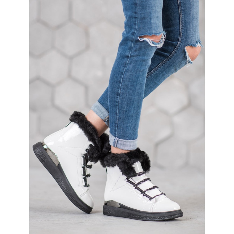 Bella Paris Bottes de neige blanches 2