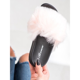 SHELOVET Pantoufles élégantes rose 1 SHELOVET Pantoufles élégantes rose 1