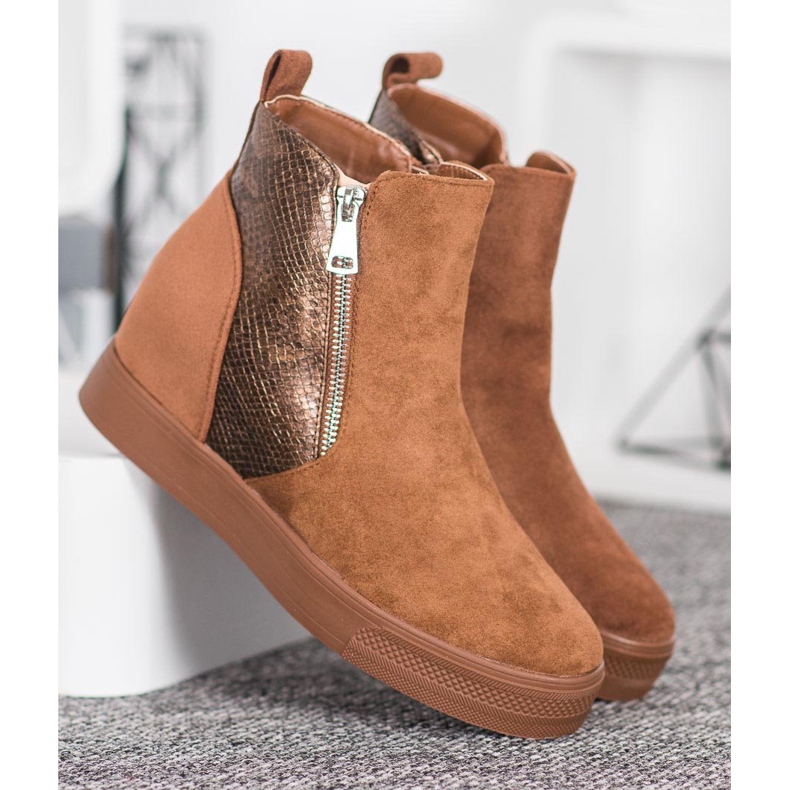 Bestelle Bottes À Motif Serpent brun 2 Bestelle Bottes À Motif Serpent brun 2