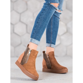 Bestelle Bottes À Motif Serpent brun 1 Bestelle Bottes À Motif Serpent brun 1