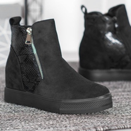 Bestelle Bottes À Motif Serpent noir 1