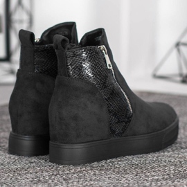 Bestelle Bottes À Motif Serpent noir 2