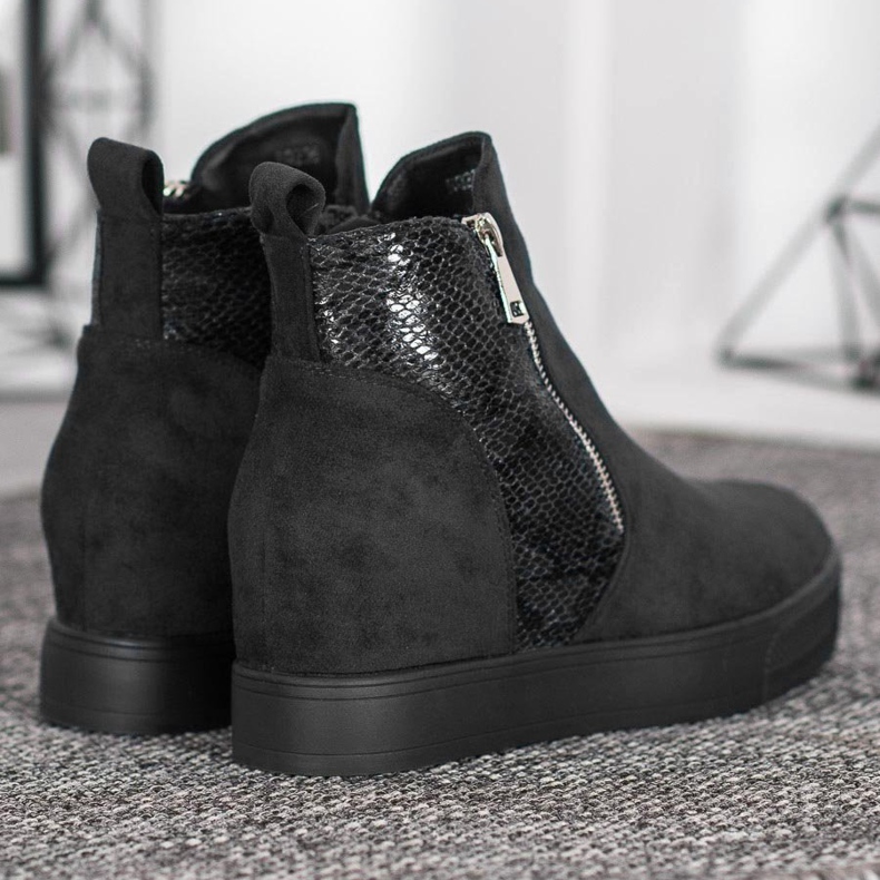 Bestelle Bottes À Motif Serpent noir 2