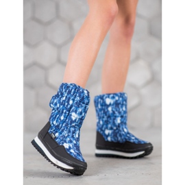SHELOVET Bottes de neige avec application bleu 6