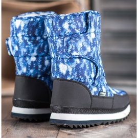 SHELOVET Bottes de neige avec application bleu 2