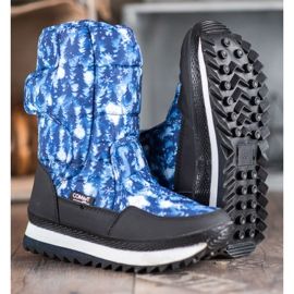 SHELOVET Bottes de neige avec application bleu 3