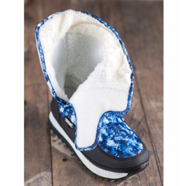 SHELOVET Bottes de neige avec application bleu 4