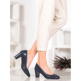 Sergio Leone Escarpins bleu marine confortables 1