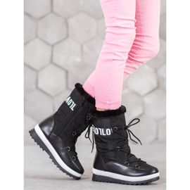 SHELOVET Aime les bottes de neige le noir 1 SHELOVET Aime les bottes de neige le noir 1