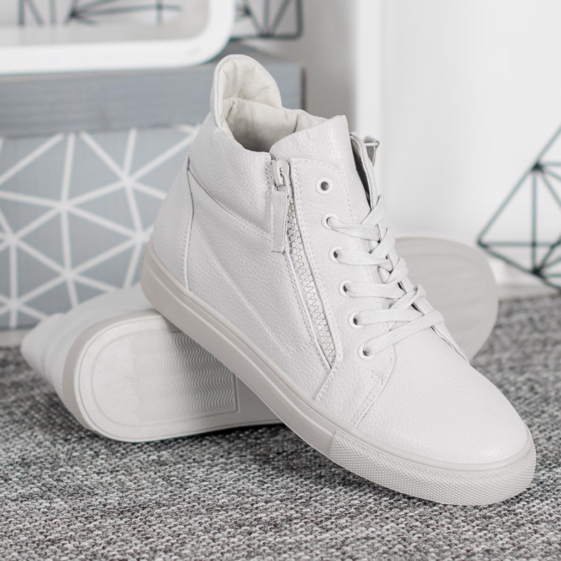 Sergio Leone Baskets blanches sur la plate-forme 1