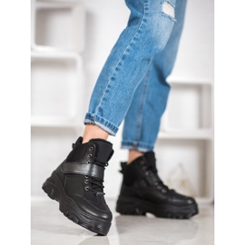 Bona Bottines à la mode noires le noir 1