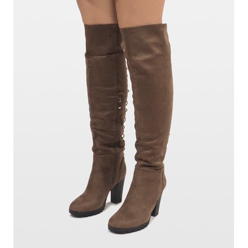 Bottes isolées taupe sur poteau N503 gris 1