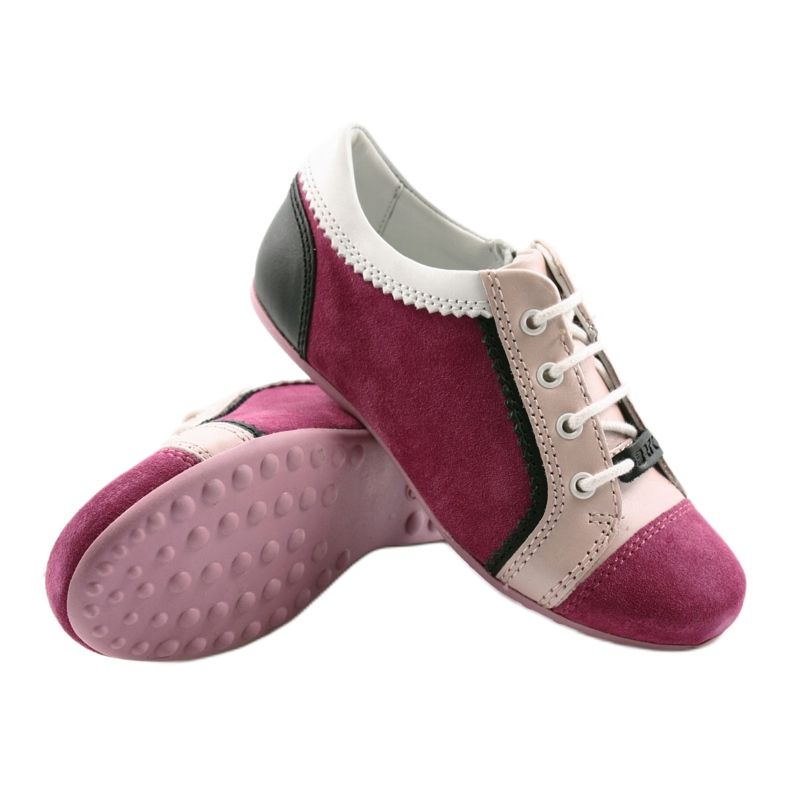 Chaussures basses pour enfants Bartek 45293 rose noir blanc 3