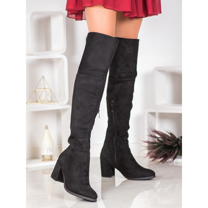 Clowse Bottes en daim le noir 2