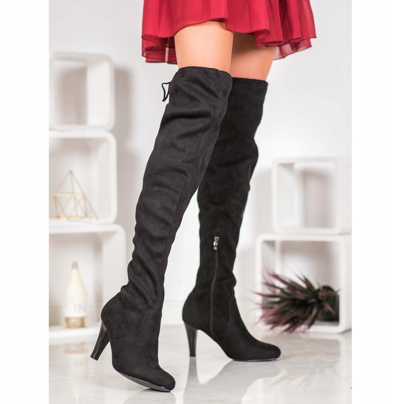 Filippo Bottes à talons hauts le noir 1