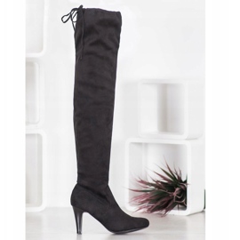 Filippo Bottes à talons hauts le noir 2