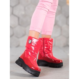 SHELOVET Bottes d'hiver chaudes rouge 2 SHELOVET Bottes d'hiver chaudes rouge 2