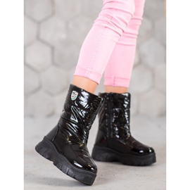 SHELOVET Bottes d'hiver chaudes noir 2