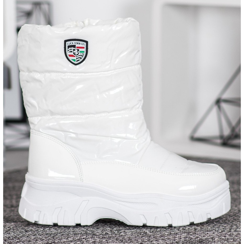 SHELOVET Bottes d'hiver chaudes blanc 1