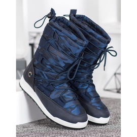 Small Swan Bottes de neige Moro bleu 2