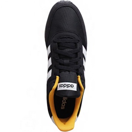 Chaussures Adidas V Racer 2.0 M EG9913 blanche le noir jaune 1