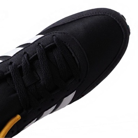 Chaussures Adidas V Racer 2.0 M EG9913 blanche le noir jaune 3