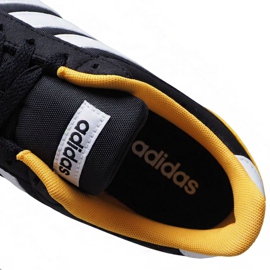 Chaussures Adidas V Racer 2.0 M EG9913 blanche le noir jaune 4