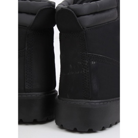 Bottes en bois noires pour femmes W-3033 Black II Type 1