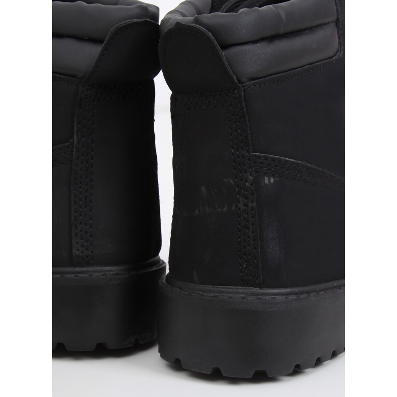 Bottes en bois noires pour femmes W-3033 Black II Type 1