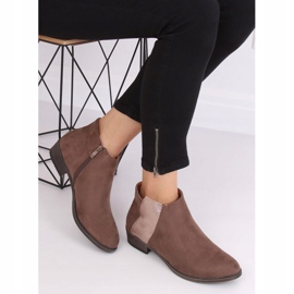 Bottines Chelsea beiges pour femme 88861 Kaki 2 Bottines Chelsea beiges pour femme 88861 Kaki 2