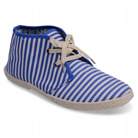 Bottes Semelle De Paille Baskets 2607 Bleu brun 3