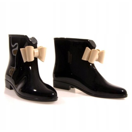 Bottines Wellington à nœud Y014 Noir le noir 1
