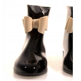 Bottines Wellington à nœud Y014 Noir le noir 2