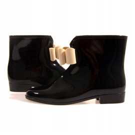 Bottines Wellington à nœud Y014 Noir le noir 4