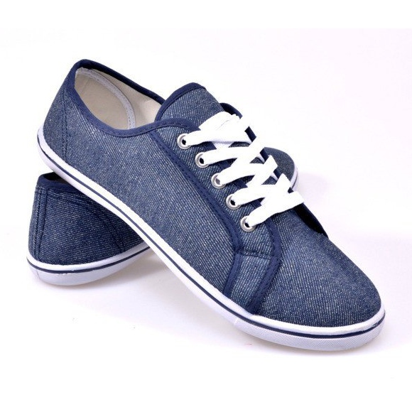 Baskets en denim bleu G1 2