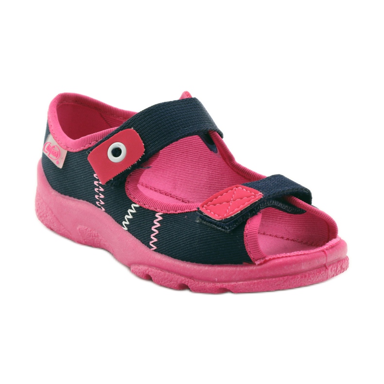 Chaussures pour enfants Befado 969Y105 bleu marin rose 1