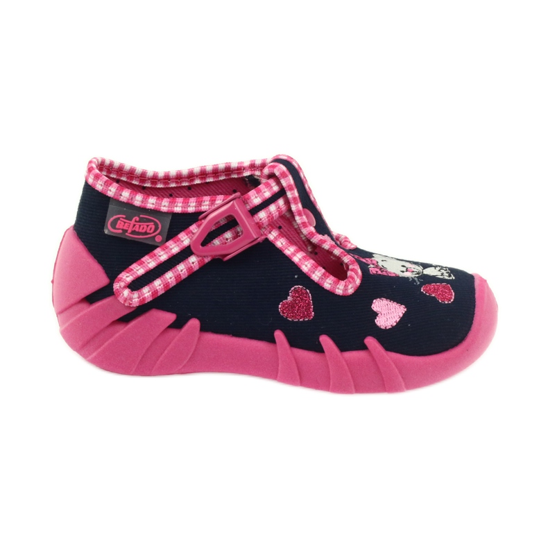 Chaussures enfant Befado 110P330 rose bleu marin 1
