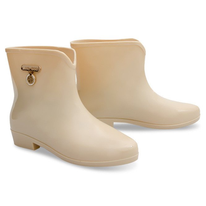 Bottines Wellington avec nœud BL01 Beige 1