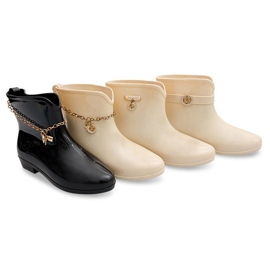 Bottines Wellington avec nœud BL01 Beige 2