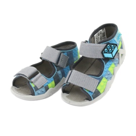 Chaussures enfant Befado jaune 250P093 bleu gris multicolore 4