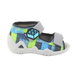 Chaussures enfant Befado jaune 250P093 bleu gris multicolore 1