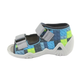 Chaussures enfant Befado jaune 250P093 bleu gris multicolore 3