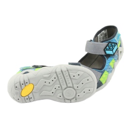 Sandales pour enfants Befado 250P093 bleu gris vert 5