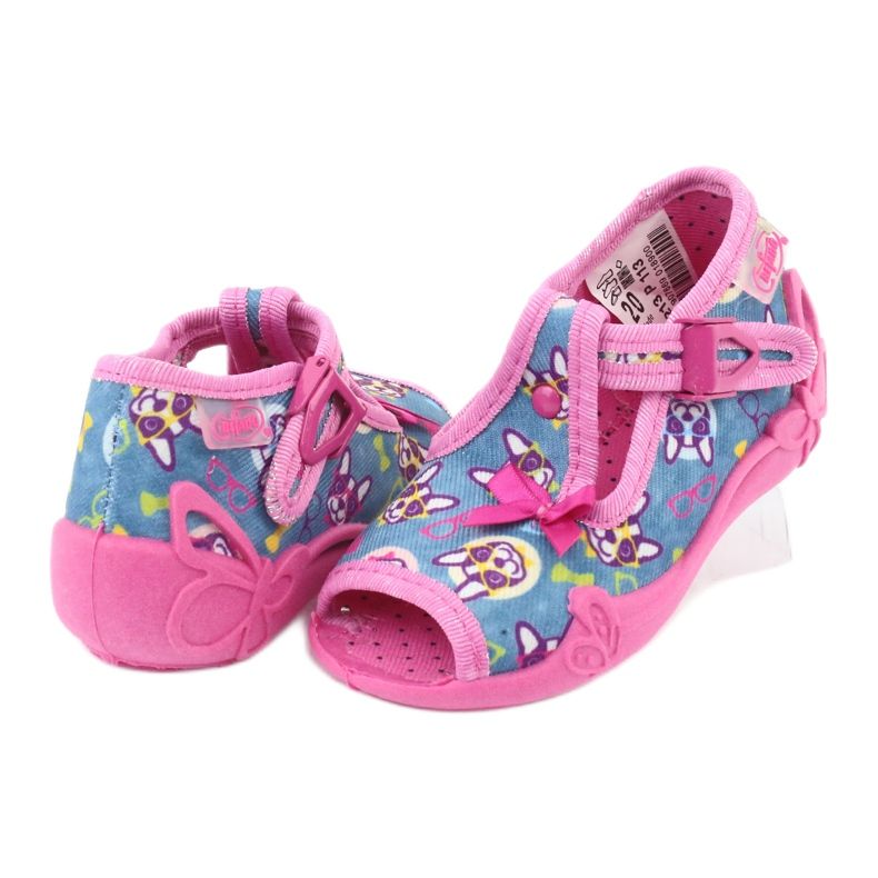 Chaussures enfant Befado rose 213P113 bleu 4