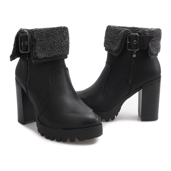 Bottines isolées A89619 Noir 1