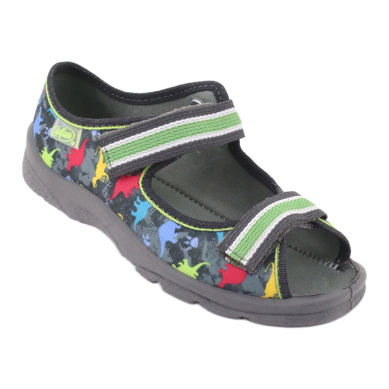 Chaussures enfant Befado 969X140 gris multicolore vert 1